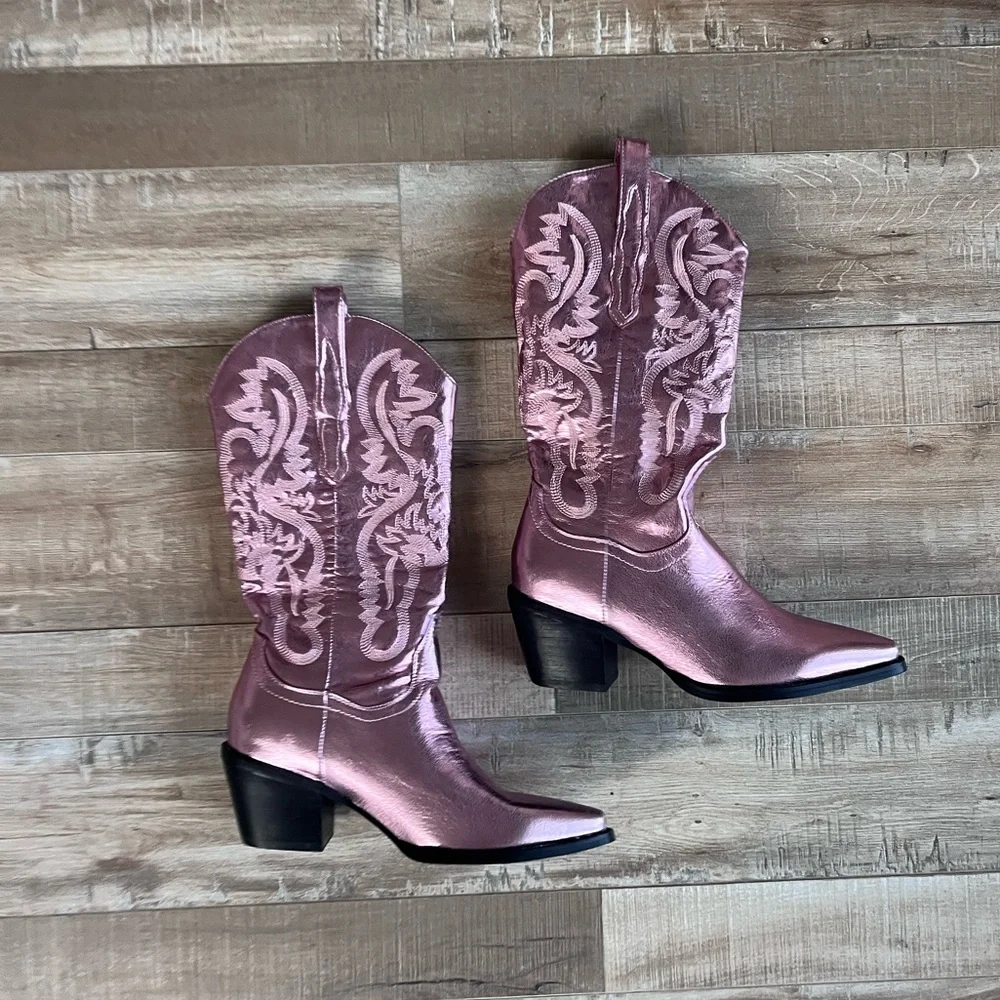 Billini Danilo Light Pink Western boot size 6 - Picture 2 of 8